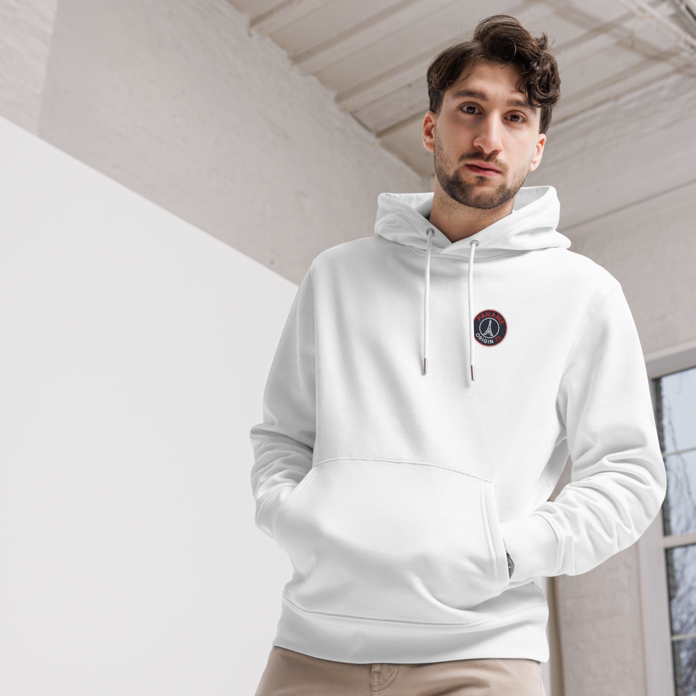 Sweat à capuche brodé écologique unisexe Paname Origin 75